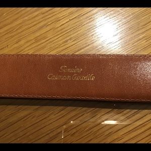 Genuine crocodile belt